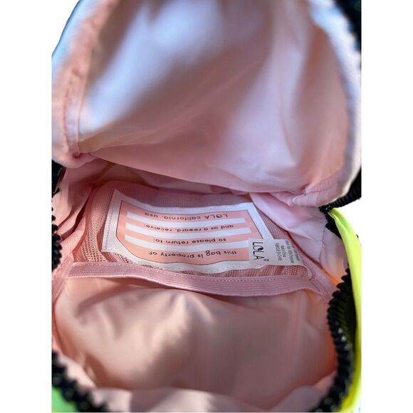 NWT NEON CARNIVAL STARGAZER MINI CONVERTIBLE BACKPACK: FLUORESCENT YELLOW - Picture 4 of 5
